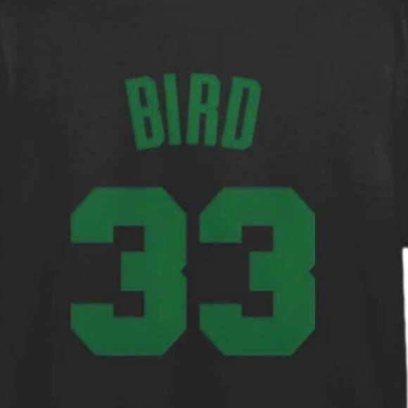 Vintage Sports Shirt – Larry Bird Fan Tee, Double Sided Jersey Look 159 - Picture 3 of 6